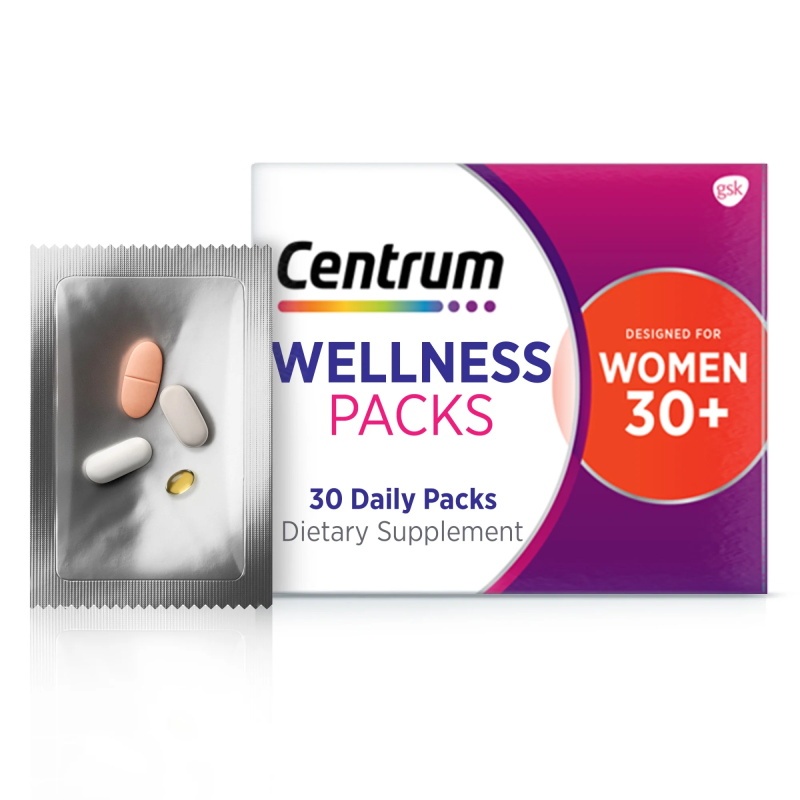 Centrum Wellness Packs 30+ daily vitamins women แพคเกจสุขภาพ อายุ 30 ปี ...