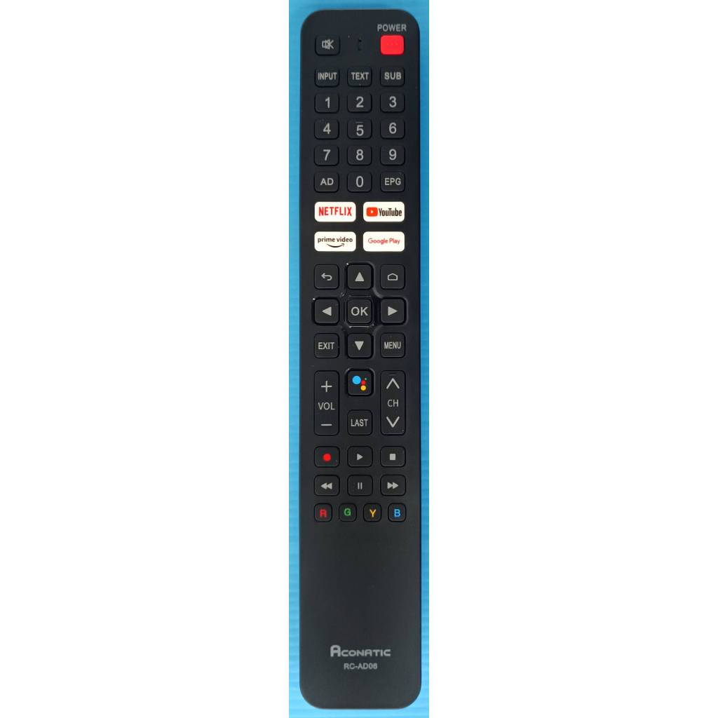 รีโมททีวี Aconatic รหัส RC-AD06 ใช้ได้ในหลายรุ่นในรหัสเดียวกัน รีโมทของ ...