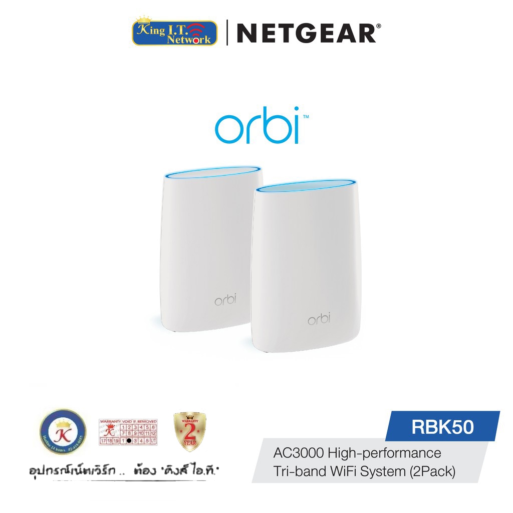 NETGEAR Orbi (RBK50) High-Performance AC3000 Tri-Band Wi-Fi System ...