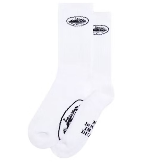 CORTEIZ WHITE ALCATRAZ SOCKS