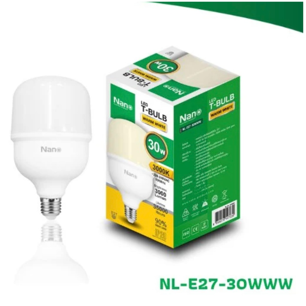 NANO LED T-Bulb หลอดประหยัดไฟแอลอีดี ขั้ว E27 Warm White /Daylight รุ่น ...