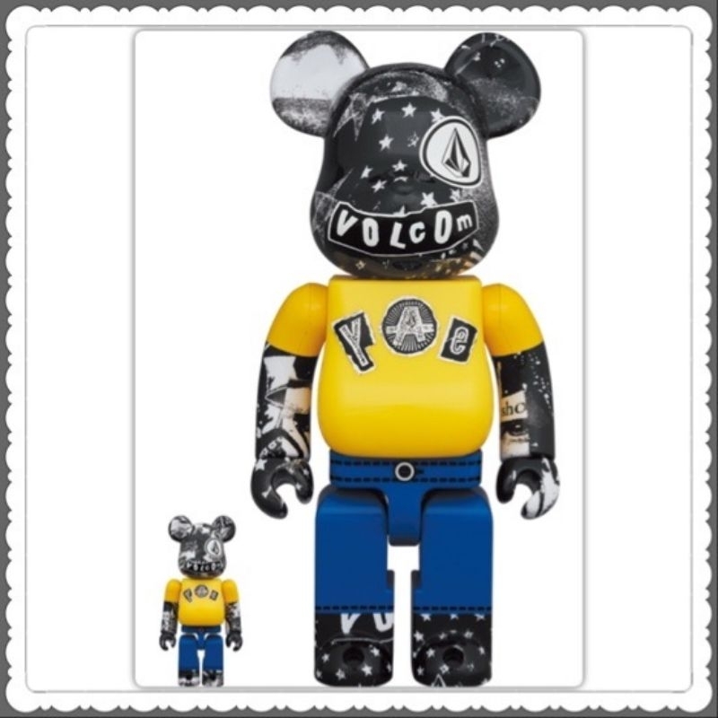 ของแท้) BE@RBRICK VOLCOM 30TH ANNIVERSARY100% & 400% (bearbrick