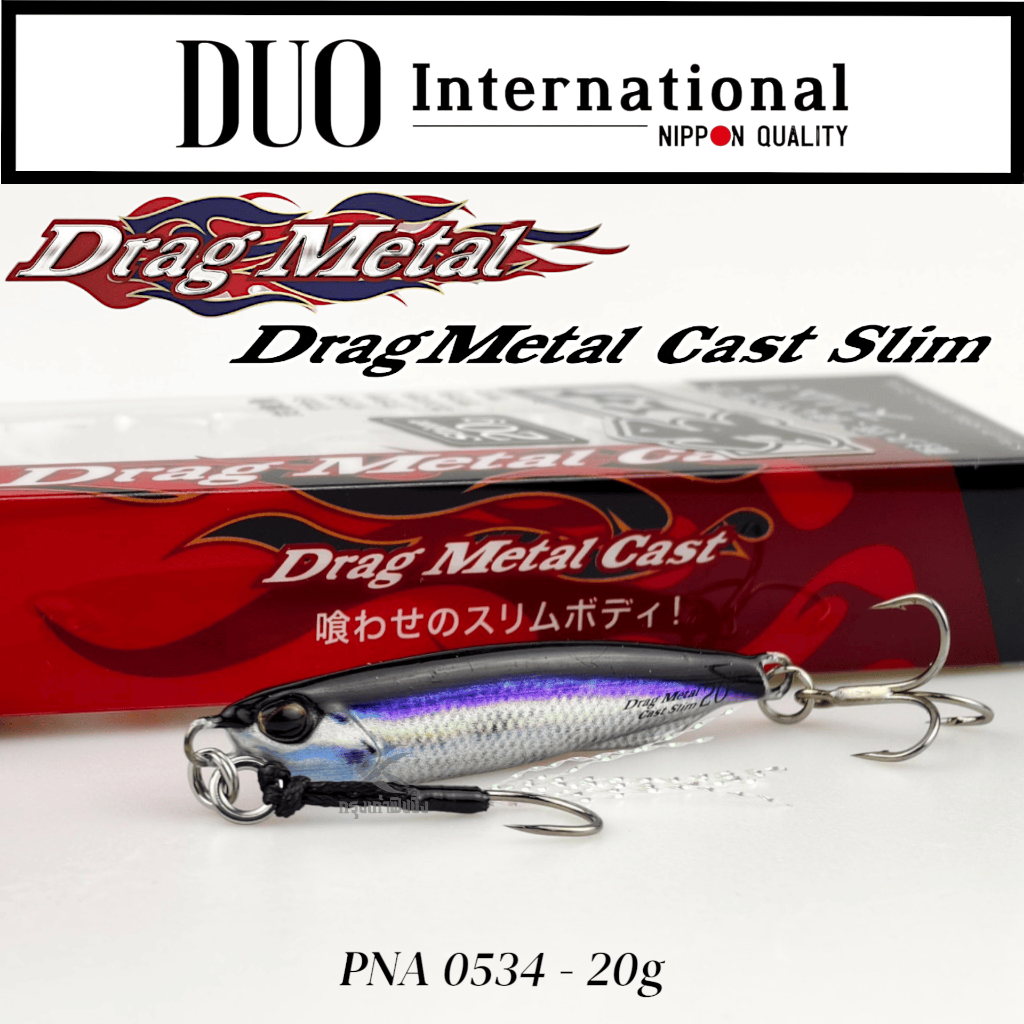 Duo Drag Metal Cast Super Slim 20g Pink Back: Jig In Zinco Per Pesca A Fondo E Correnti Forti, Eschetto Affondante - 2