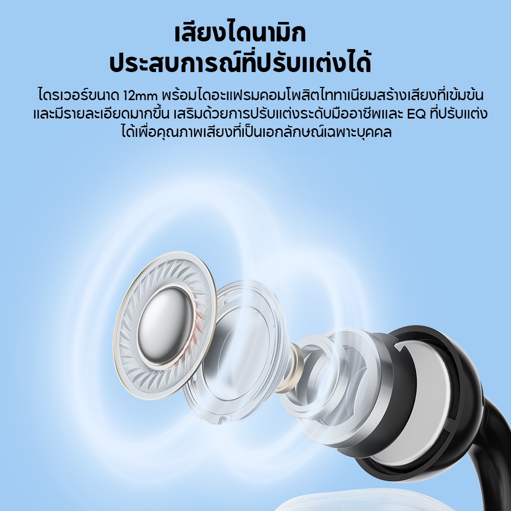 Edifier Comfo Q หูฟังไร้สายแบบเปิดหู Bluetooth V5.4 คุยโทรศัพท์ได้ ...