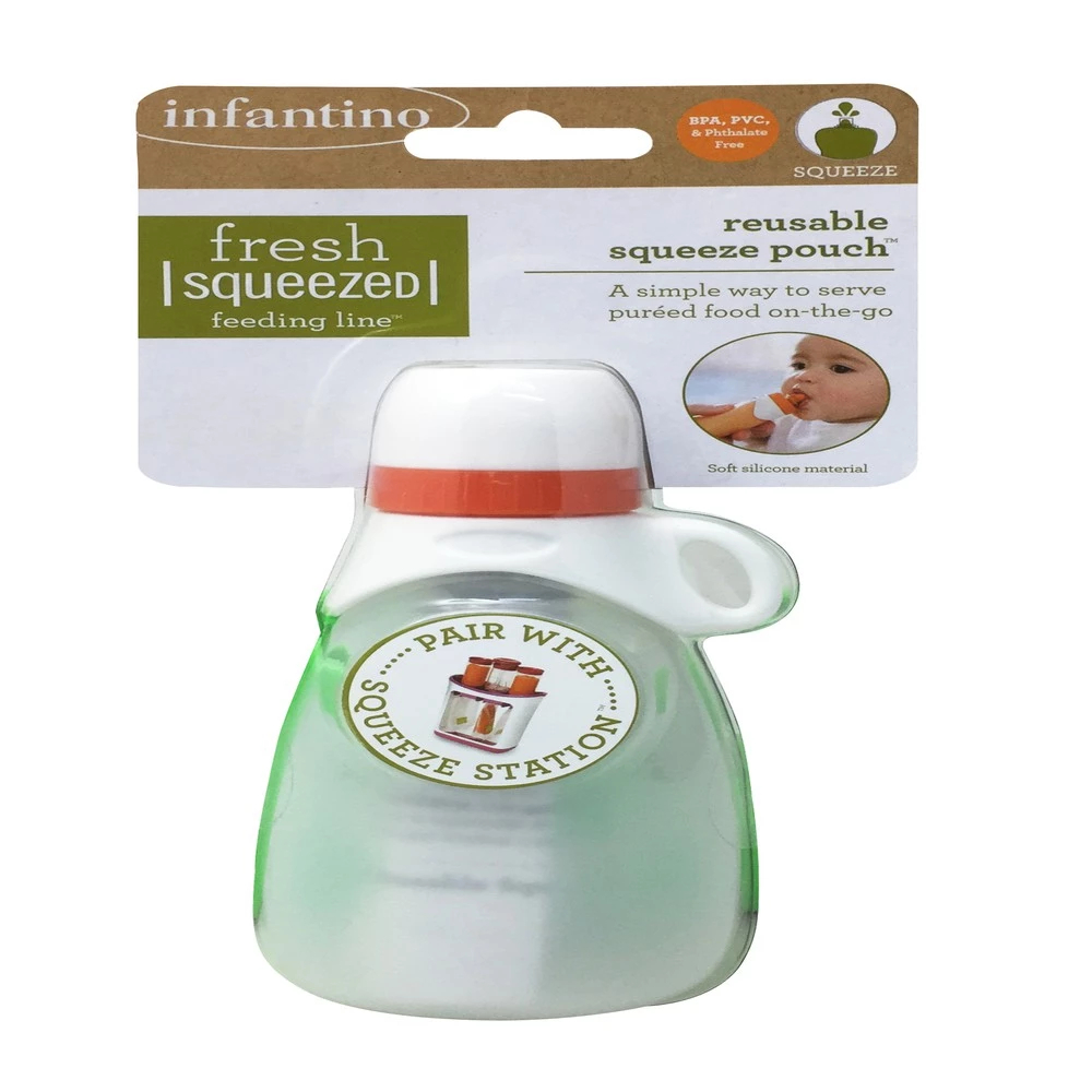 Infantino : Reusable Squeeze Pouch ภาชนะสำหรับบรรจุอาหาร ใช้กับเครื่อง ...