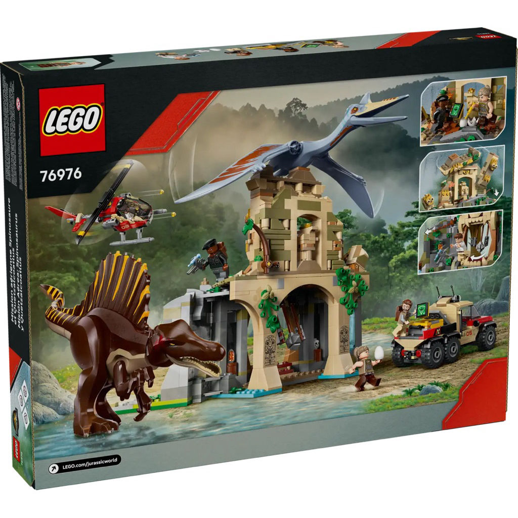 Lego Jurassic World 76976 Spinosaurus & Quetzalcoatlus Air Mission ...