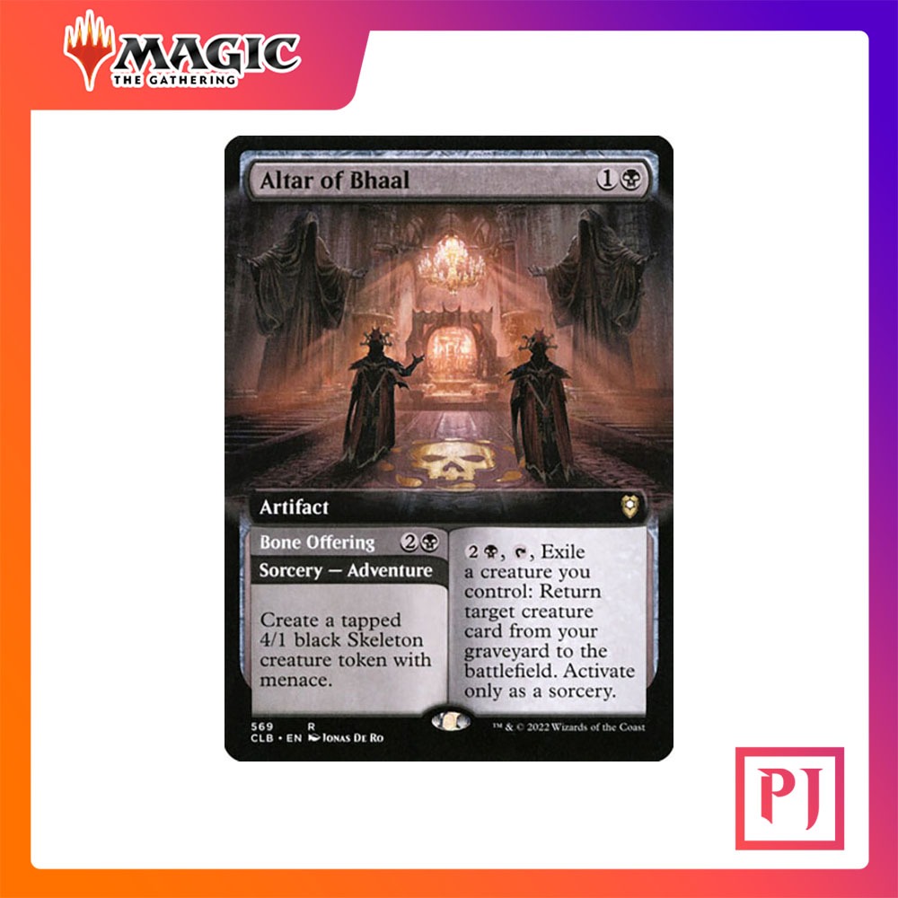 MTG] Altar of Bhaal // Bone Offering (Extended Art) [CLB] [BLACK] [RARE]  [NORMAL] [ENG] (Magic the Gathering) | Shopee Thailand