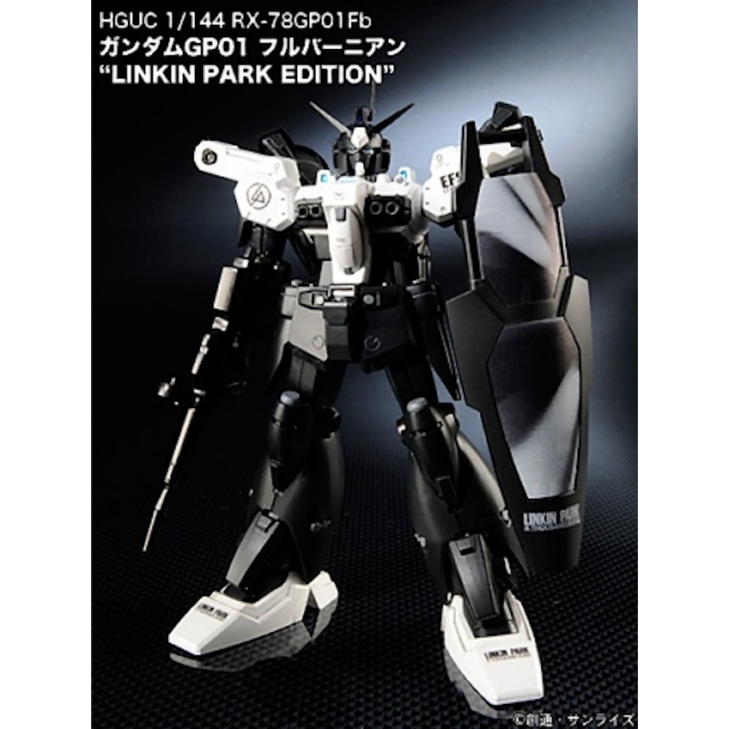Bandai HG 1/144 RX-78 GP01-FB Gundam Linkinpark Edition with CD +