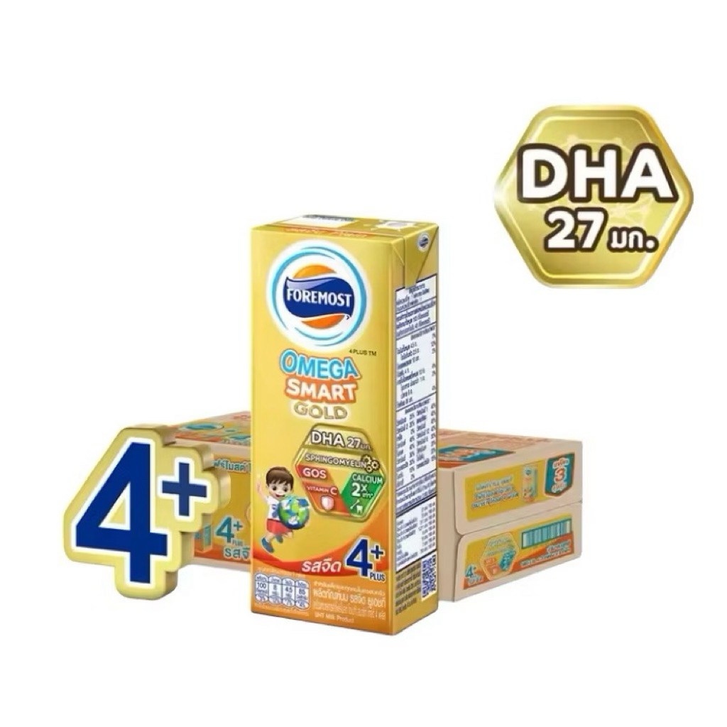 ((ขายถูกยกลัง))โฟร์โมสต์ โอเมก้า 369 โกลด์ 1พลัส,4 พลัส รสจืด 180 มล ...