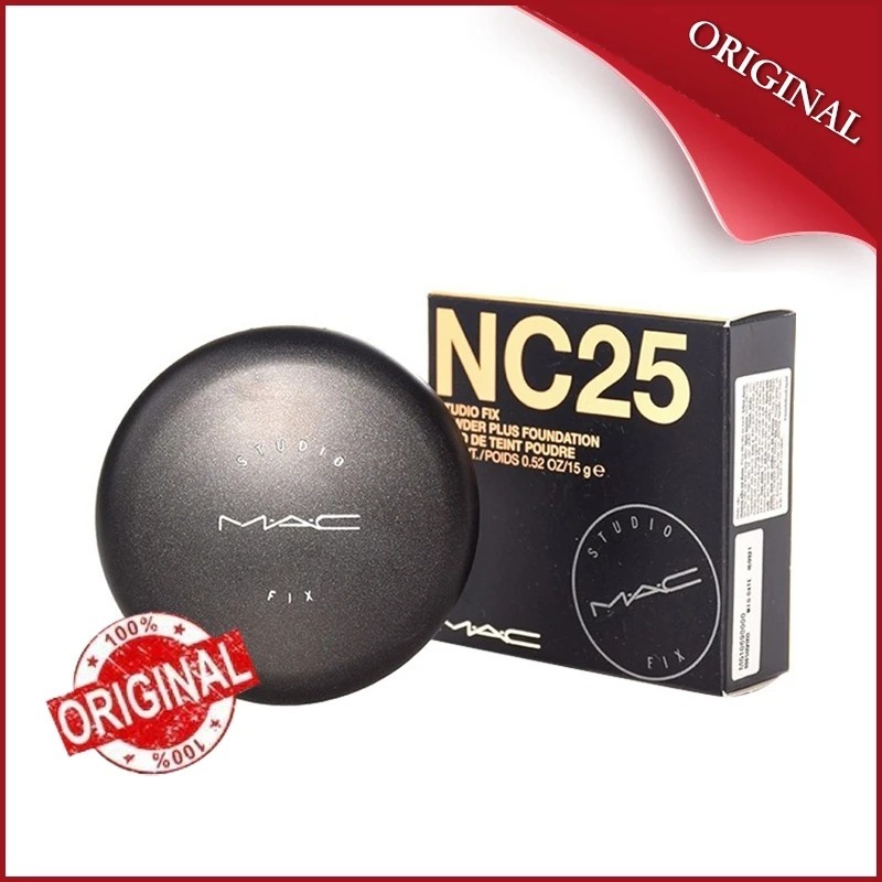 100% MAC Compact Studio Fix Powder Plus Foundation NC20/ NC25/ แป้งอัด ...