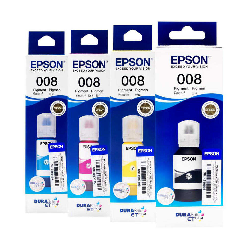 EPSON 008 INK Original Refill For Printer L15150, L15160 หมึกเติมแท๊งค์ ...