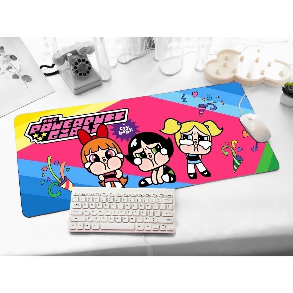 PPG RB แผ่นรอง คีย์บอร์ด รองคีย์บอร์ด keyboard ลาย PPG CRY RAINBOW ขนาด ...