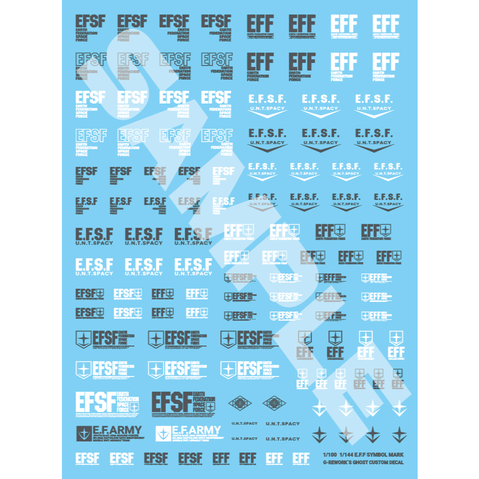 พร้อมส่ง G-REWORK CUSTOM DECAL [HG][MG] EF MARK 02 | Shopee Thailand