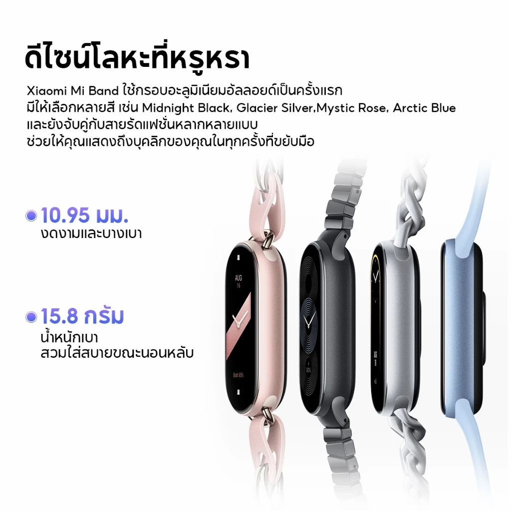 Xiaomi Band 9 Smart นาฬิกาสมาร์ทวอทช์ การวัดออกซิเจนในเลือด หน้าจอ1.62" 60Hz AMOLED การปรับความสว่างได้อัจฉริยะ https://wayoza.com