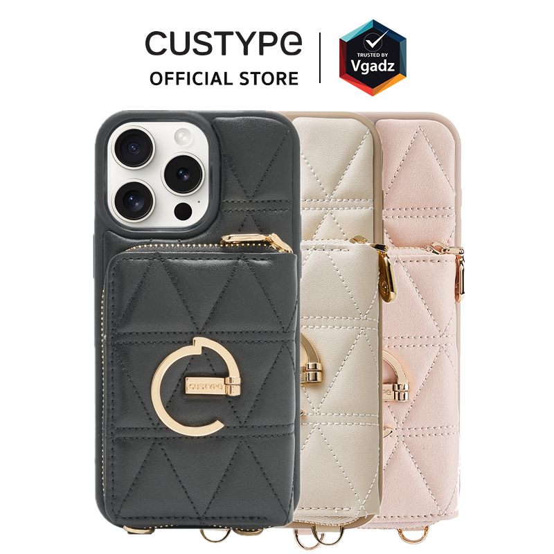 Custype เคสสำหรับ iPhone 16 Pro/16 Pro Max – รุ่น ZipPouch E-Stand