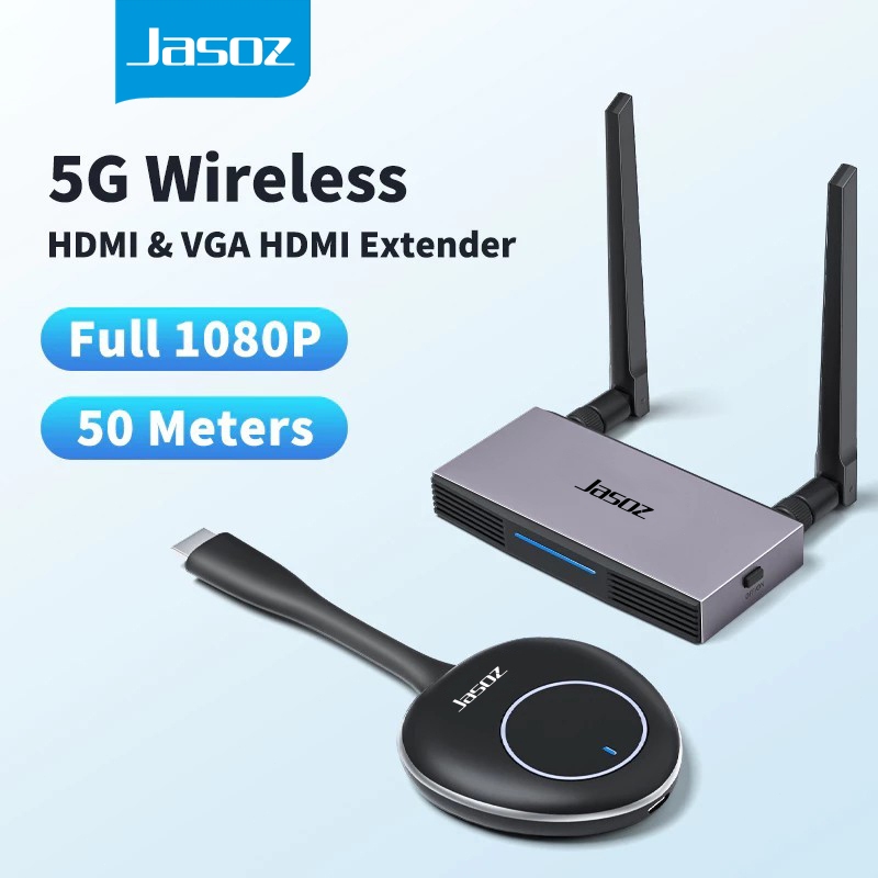 ⚡COD⚡Jasoz ไร้สาย HDMI Video Transmitter & Receiver รองรับอุปกรณ์หลาย ...