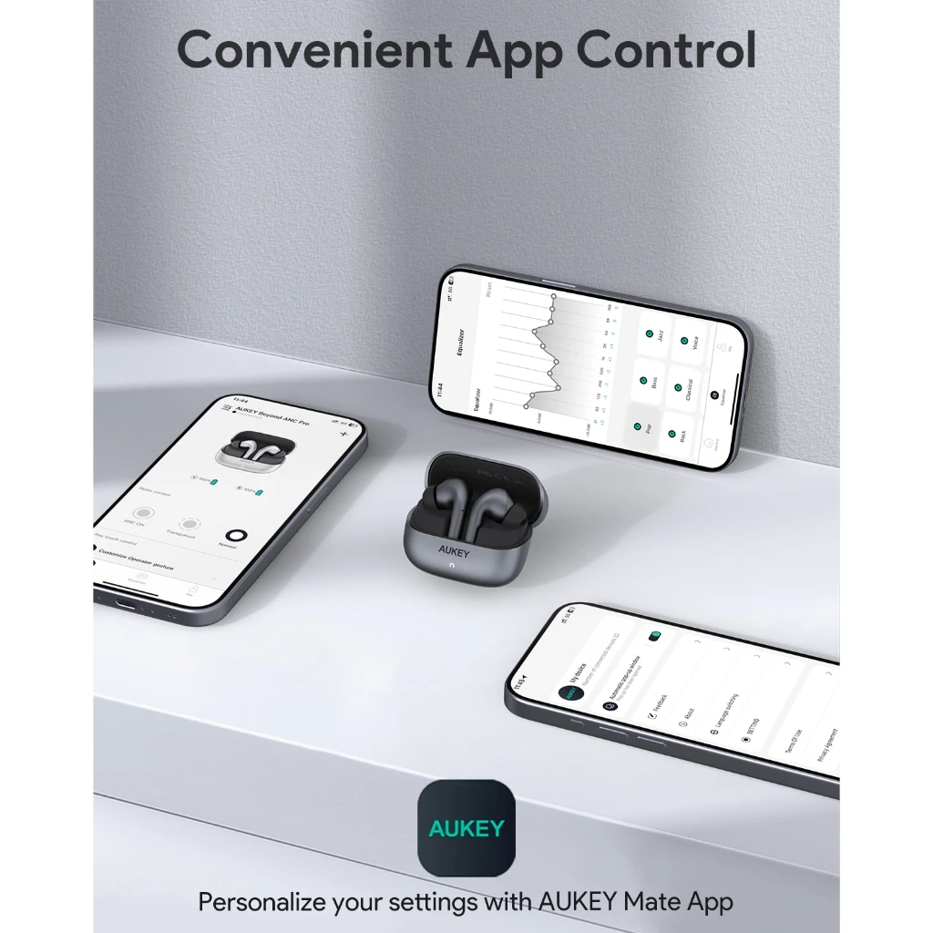 AUKEY EP-B1 Beyond ANC Pro หูฟังไร้สาย หูฟังบลูทูธ หูฟังไร้สายตัดเสียงรบกวน เบสแน่น Bluetooth 5.4 Hybrid ANC