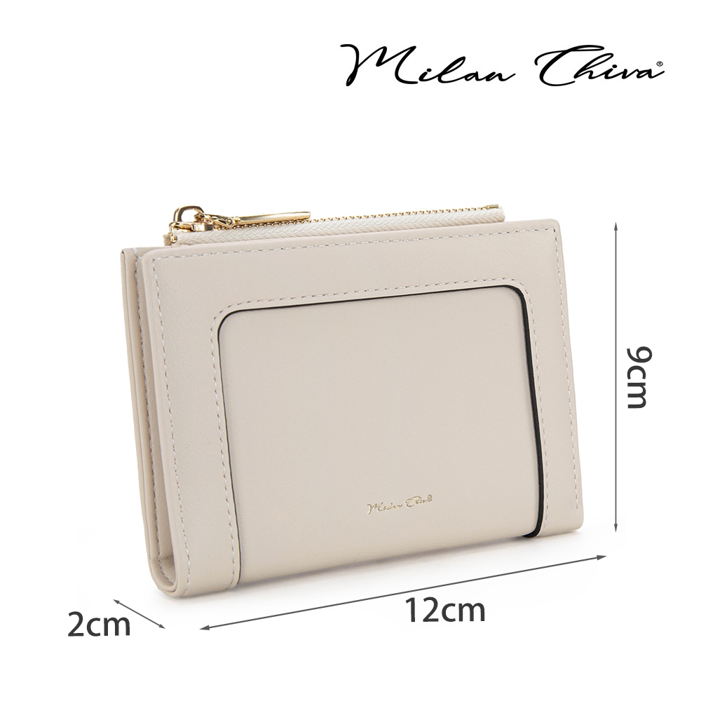 Milan Chiva Zipper wallet กระเป๋าสตางค์ผู้หญิง ใบสั้น แฟชั่น หนังนิ่ม ...