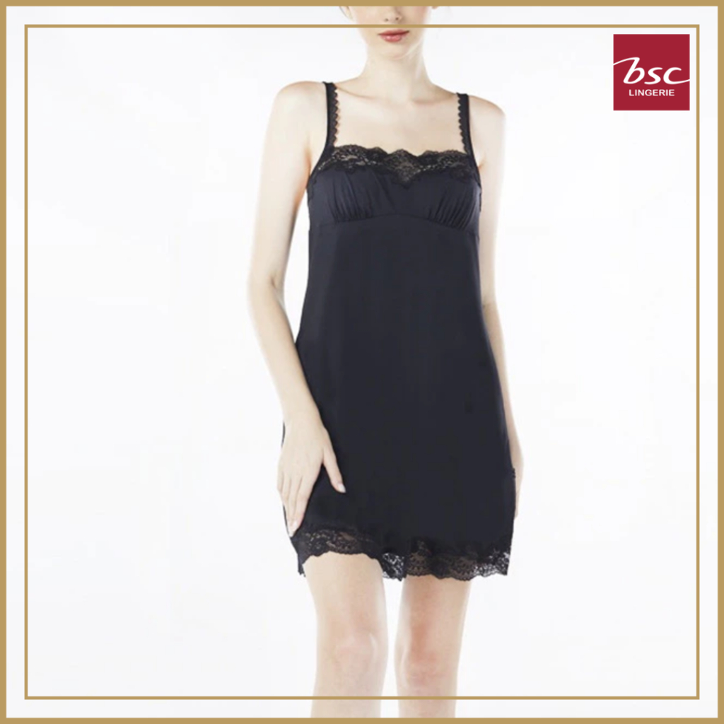 BSC Lingerie Night Wear Mini ชุดนอนเซ็กซี่ รูปเเบบกระโปรง สีดำ - BN2601 ...
