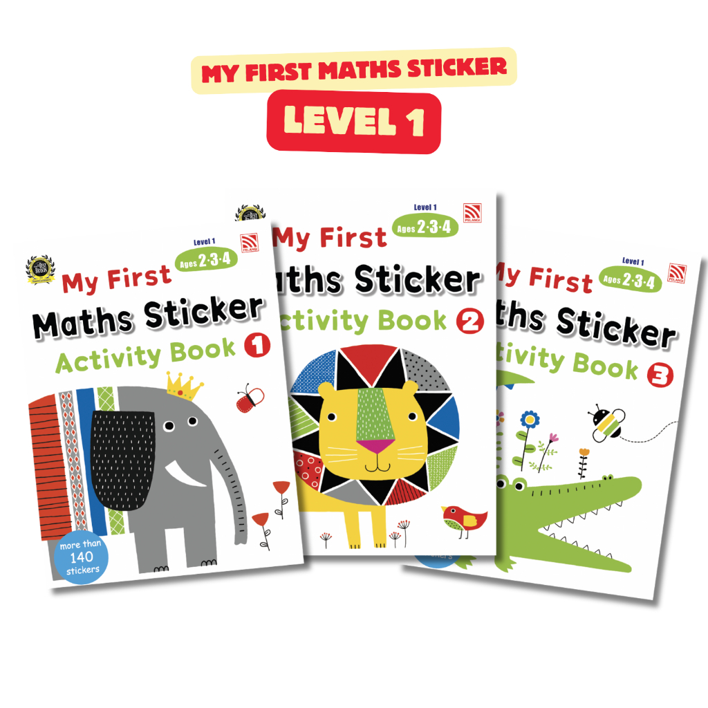 หนังสือแบบฝึกหัดชุด My First Maths Sticker Level 1 | Shopee Thailand
