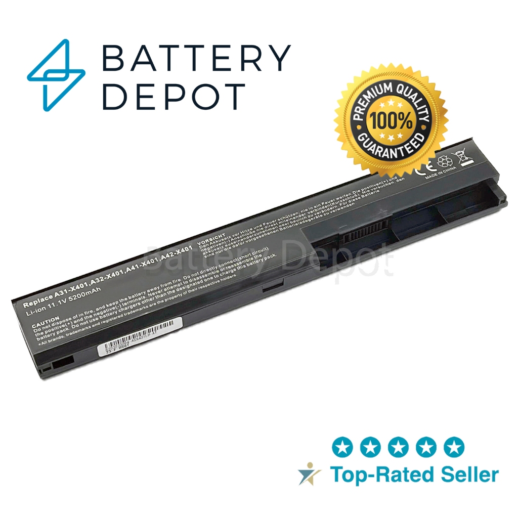 Batteria A32-X401 compatibile con Asus F401U F501A F501A1 F501U S401U [5200mAh