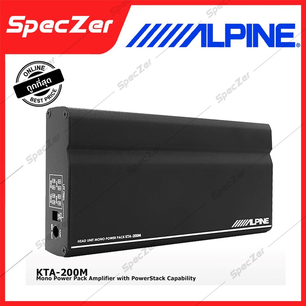 ALPINE KTA-200M Mono Power Pack Amplifier + PowerStack Capability ...