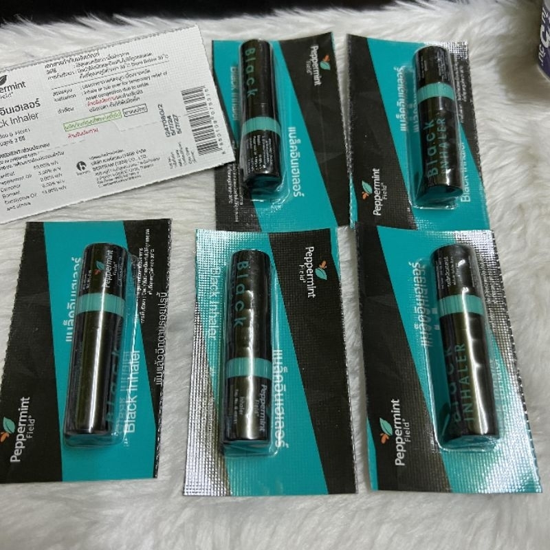 ยาดม กลิ่น สมุนไพร แบล็ค อินเฮเลอร์ ยูคาลิปตัส ออย Eucalyptus oil cool ...