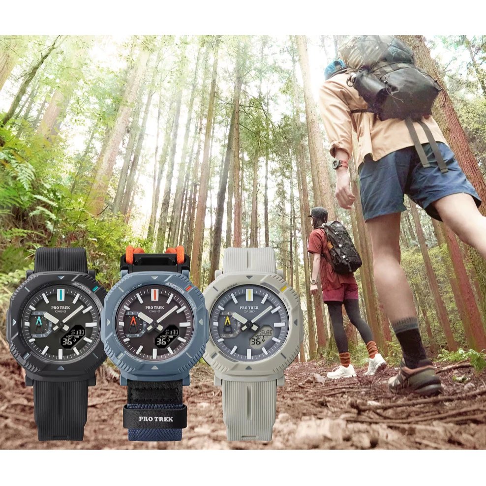 New Casio Protrek 46 มม PRJ-B001 PRJ-B001B-2 PRJ-B001B-8 ประกัน 1 ปี