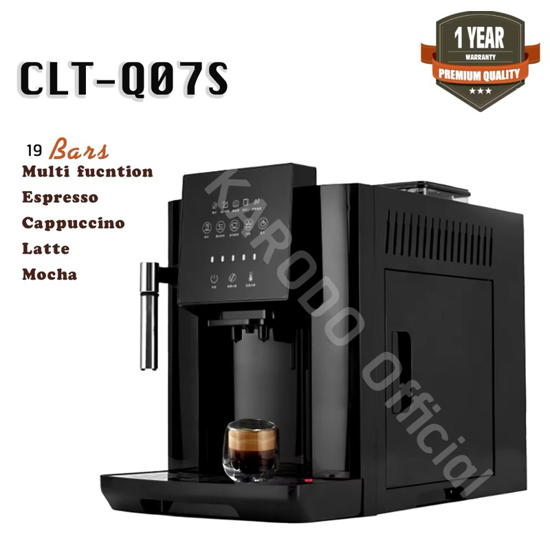 [พร้อมส่ง] เครื่องชงกาแฟ Calet Espresso อัตโนมัติ รุ่น CLT-Q07S หน้าจอ ...