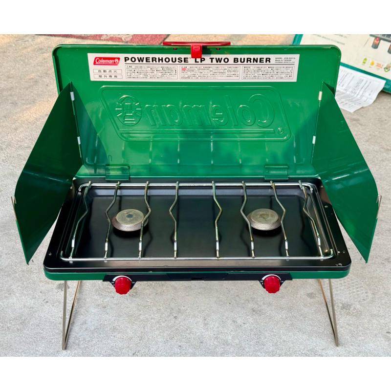 ※値下げColeman Powerhouse LP 2-Burner Stove Powerhouse LP 2 Burner Stove Red