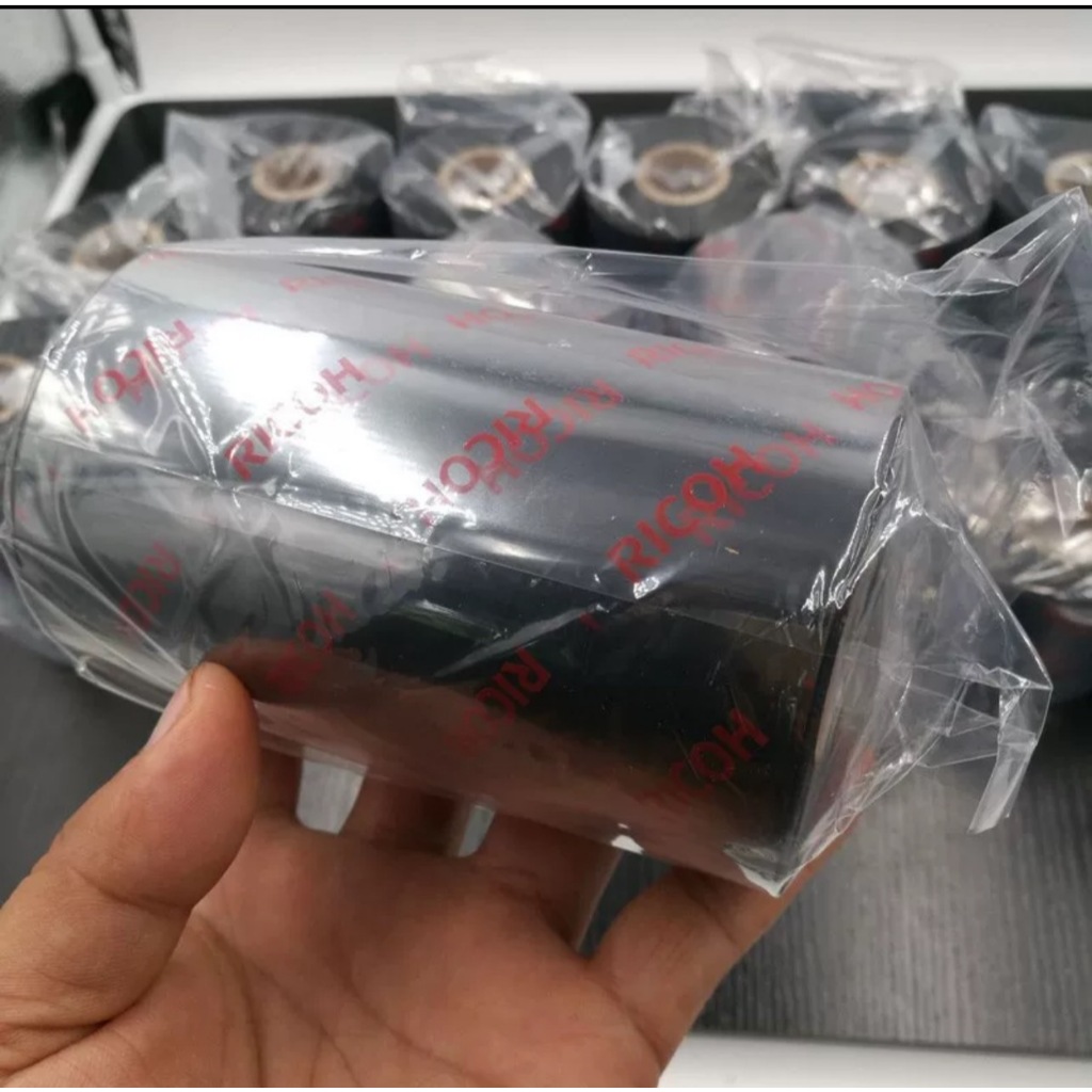 Ribbon Ricoh B110A Wax-Resin หมึกพิมพ์บาร์โค้ด หมึกริบบอน ขนาด30-110mm ...