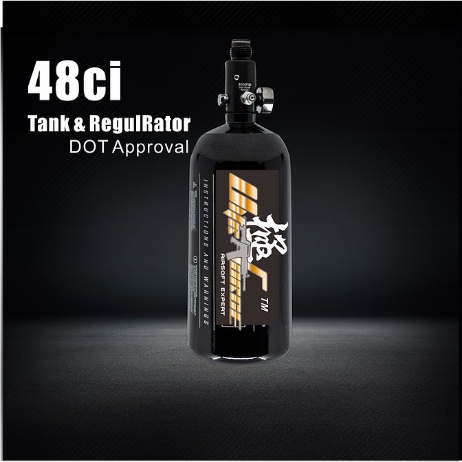 Réservoir Air Comprimé HPA HK Army 62ci/3000psi Aluminium - Neuf Sans Boîte