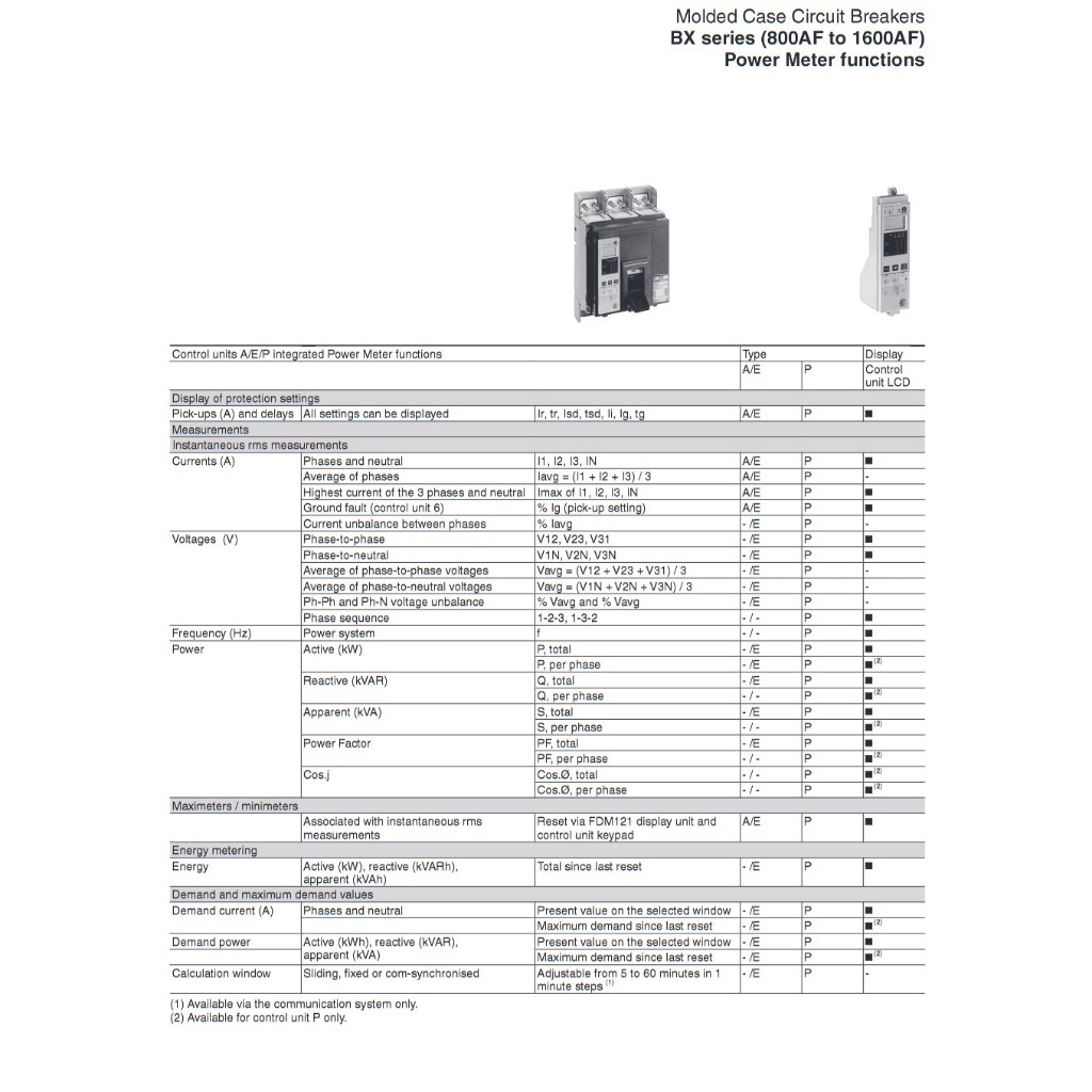 BX800RAE-3P BX800RAE-4P 800AF 800A 3,4 Poles FUJI Electric Circuit ...