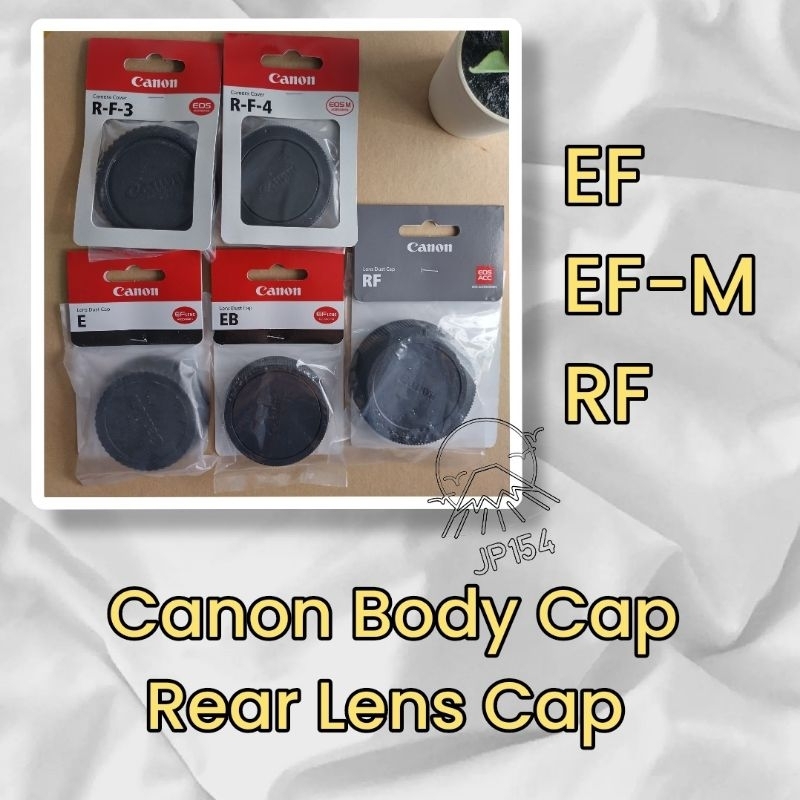 แท้ Canon EOS EF / EF-M / RF ฝาปิดบอดี้ ฝาปิดท้ายเลนส์ Body Cap / Rear ...