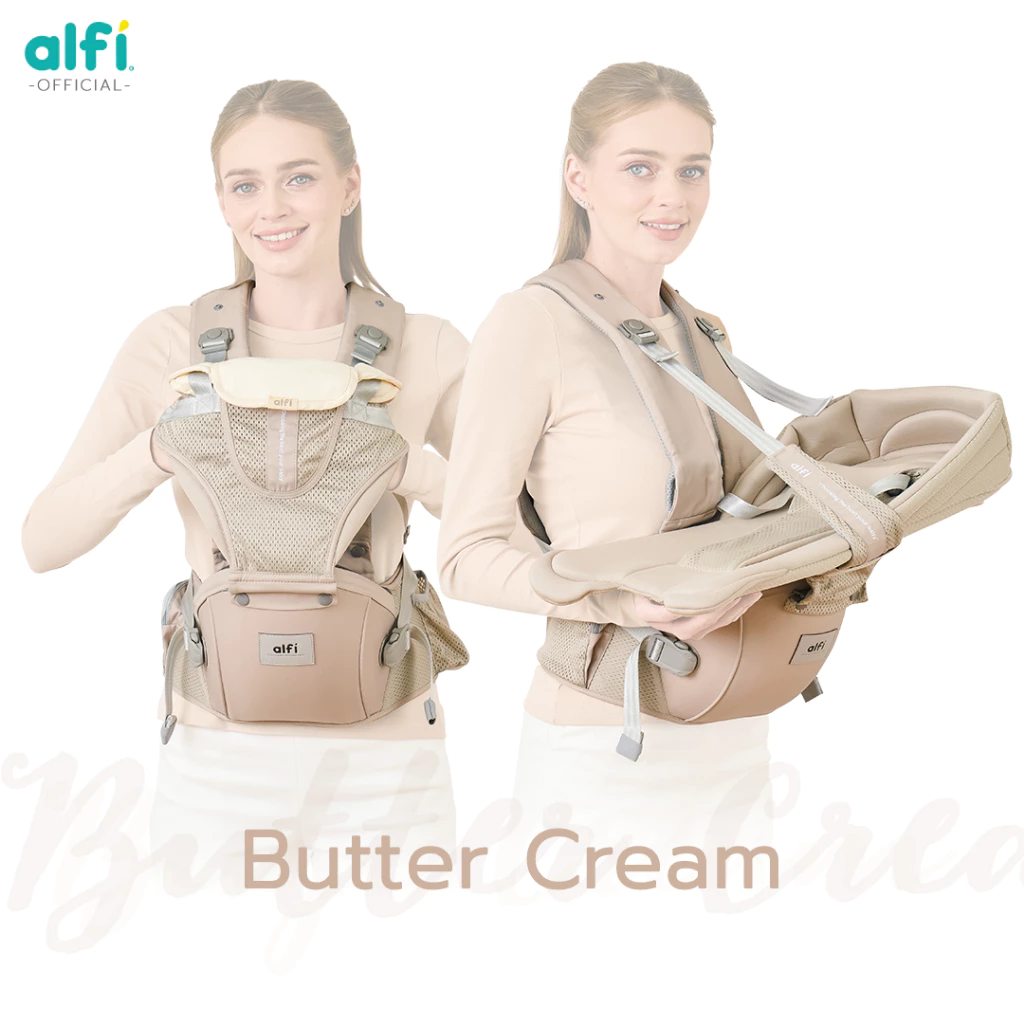 Alfi เป้อุ้มเด็กมัลติฟังก์ชัน รุ่น Lulu-4 Air Mesh ผ้าออร์แกนิก 100% พร้อมเตียงนอนถอดสลับนั่งได้