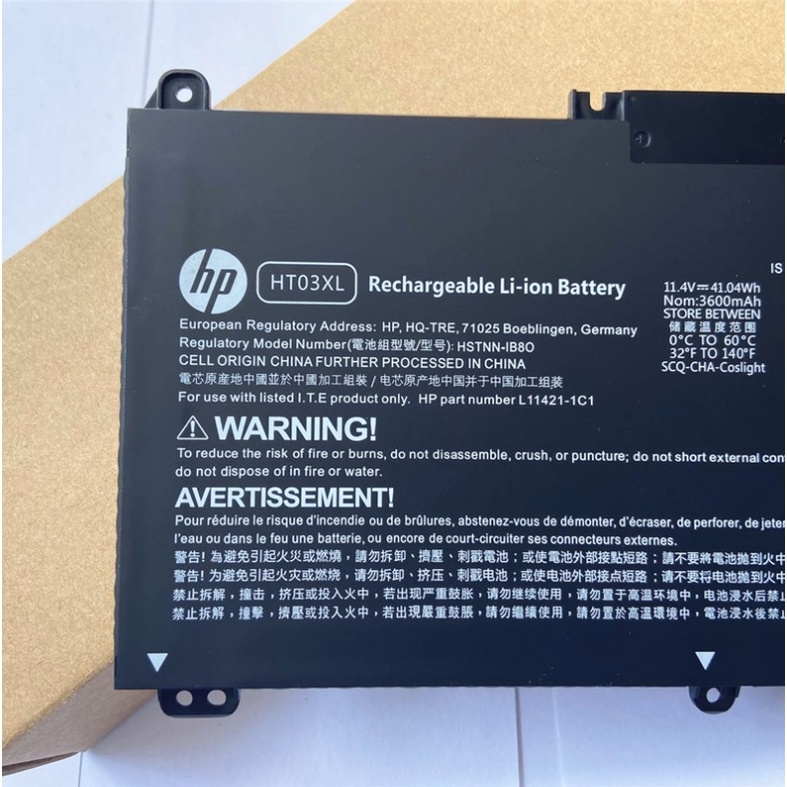 ★HP แบตเตอรี่แท้ HT03XL HP Pavilion 15S-GU 15-DB 15-DA 14-CE 15-CS 250 ...