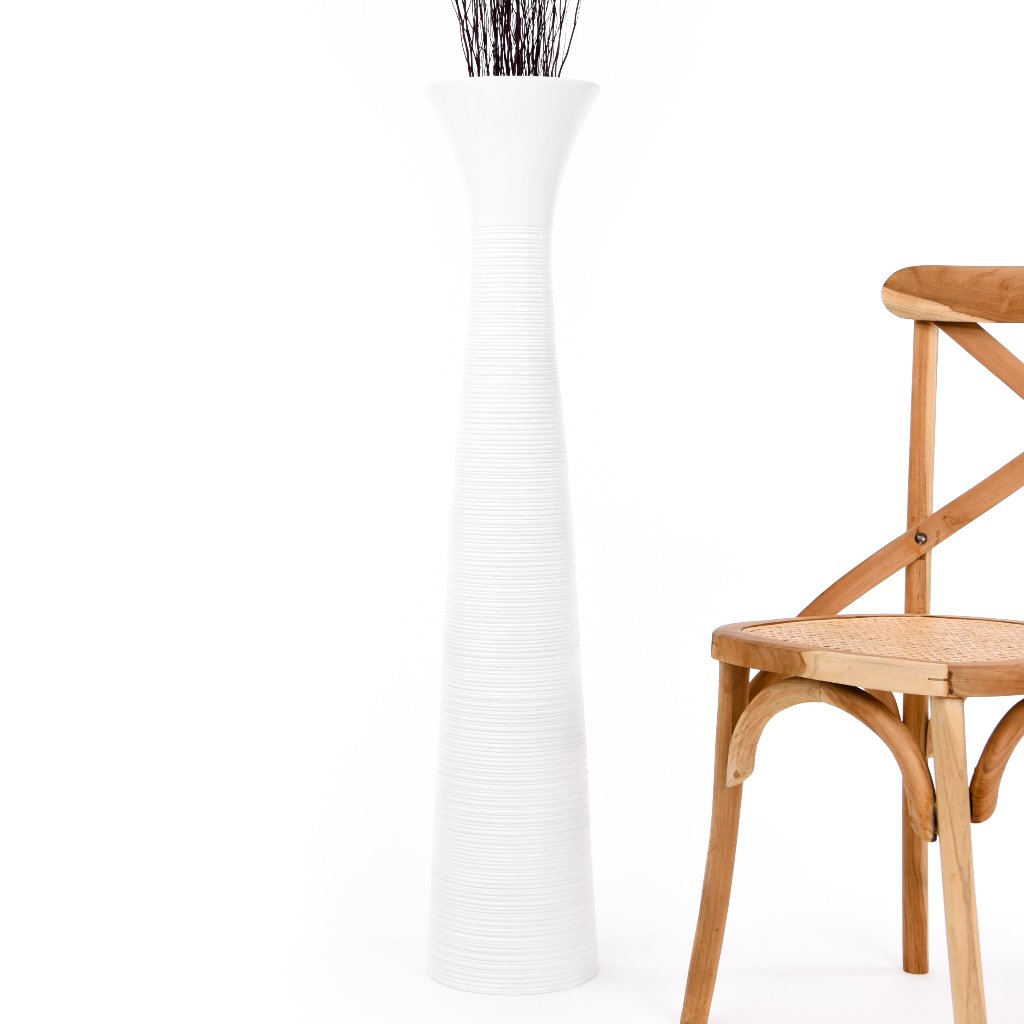 Vasora Large Floor Vase แจกันตั้งพื้น แจกันไม้มะม่วง แจกันทรงสูง แจกัน ...