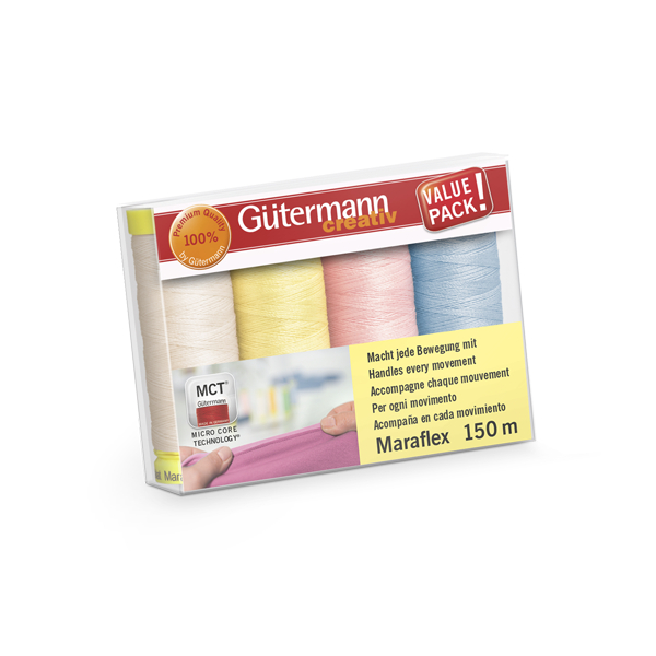 Sewing thread set Maraflex เซ็ทด้ายเย็บอเนกประสงค์ แบบยืดหยุ่นสูงเป็น ...