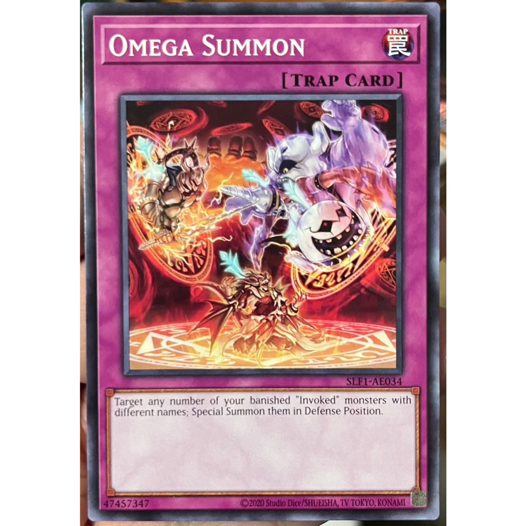 Yugioh Asia-Eng [SLF1-AE034] Omega Summon (Common) การ์ดยูกิแท้ถูก ...