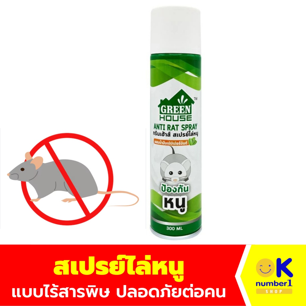 สเปรย์ไล่หนู ป้องกันหนู Rat repellent spray to prevent rats กลิ่น เป ...