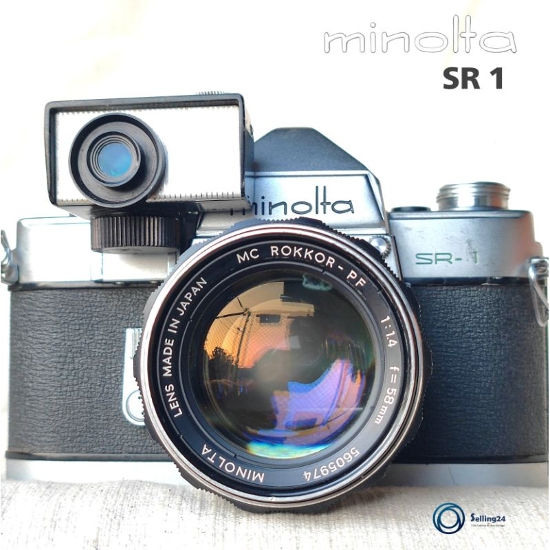 กล้องฟิล์ม Minolta SR-1s SLR MC Rokkor PF 58mm f1.4 Lens | Shopee