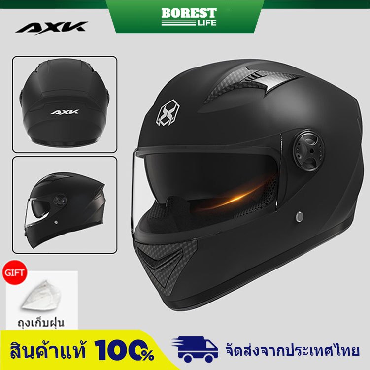 AXK หมวกกันน็อค หมวกกันน็อคมอเตอร์ไซค์ ออกแบบกระจกสองอัน กันหมอกทนต่อ ...
