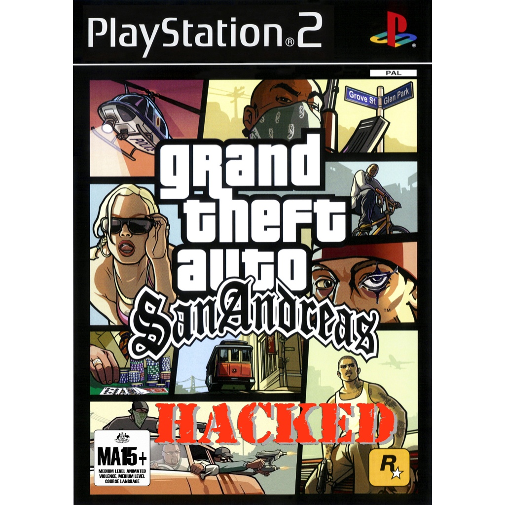 PLAYSTATION2 - GTA SAN ANDREAS*HACKED!!! อมตะ เงินเต็ม อาวุธกระสุนไม่ ...