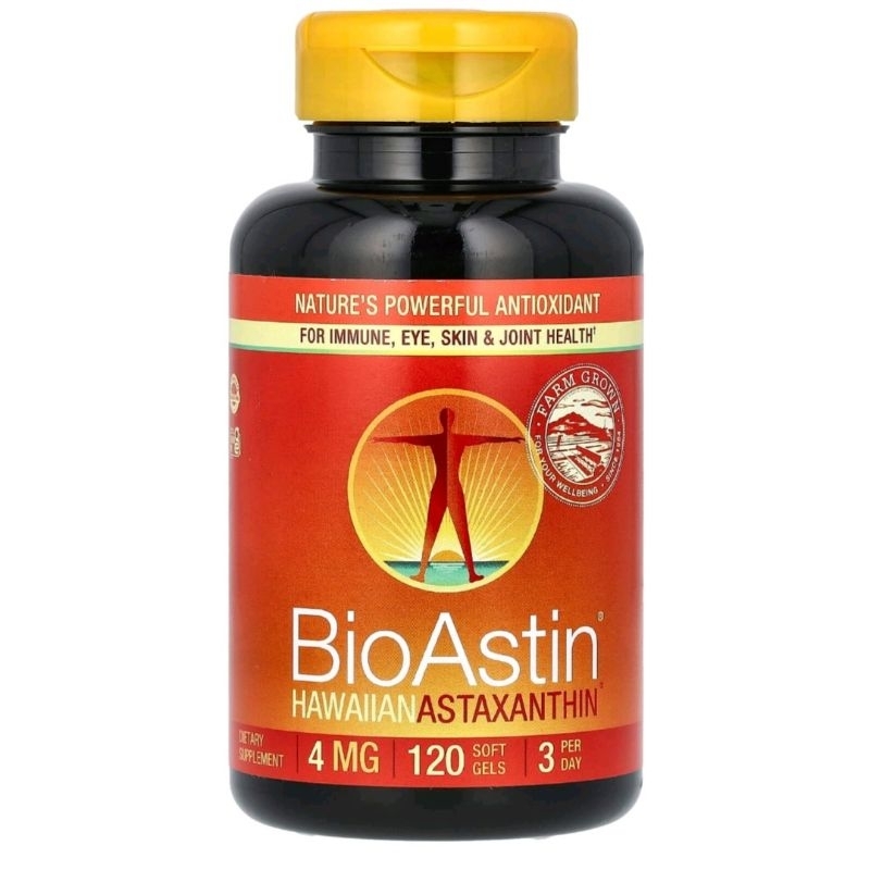 พร้อมส่ง BioAstin Hawaiian Astaxanthin 4 mg 120 Soft Gels | Shopee Thailand