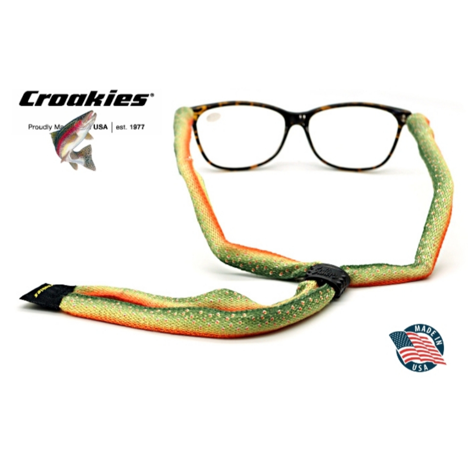 Brillenband CROAKIES Suiter XL aus Polyester mit justierbarem Stopper