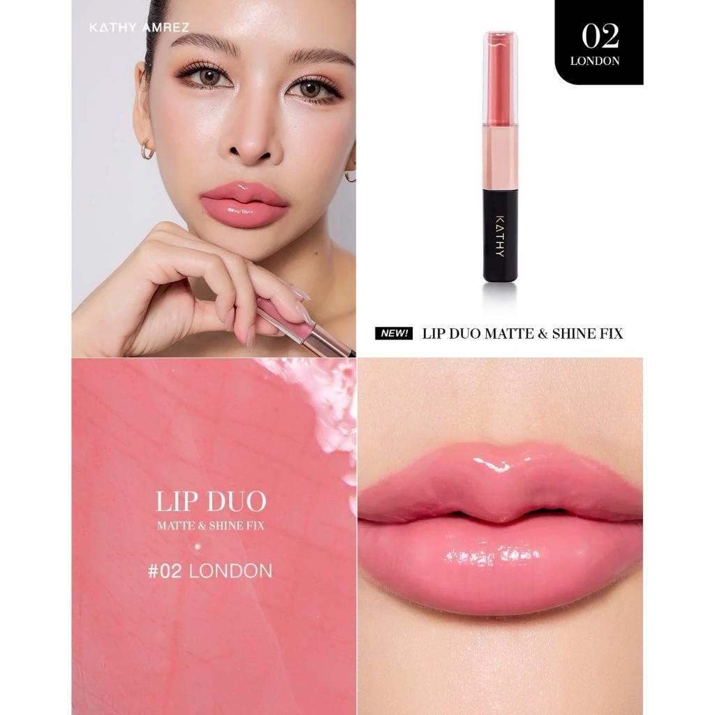 รีวิว KATHY AMREZ LIP DUO ลิปแมทจูบไม่หลุด สีสวยชัด แถมโปรซื้อ 1 แถม 1 โคตรคุ้ม (kathy amrez lip duo รีวิว) 3