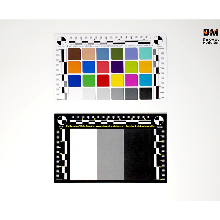 Photo scale camera color checker white balance chart mini card. การ์ด ...