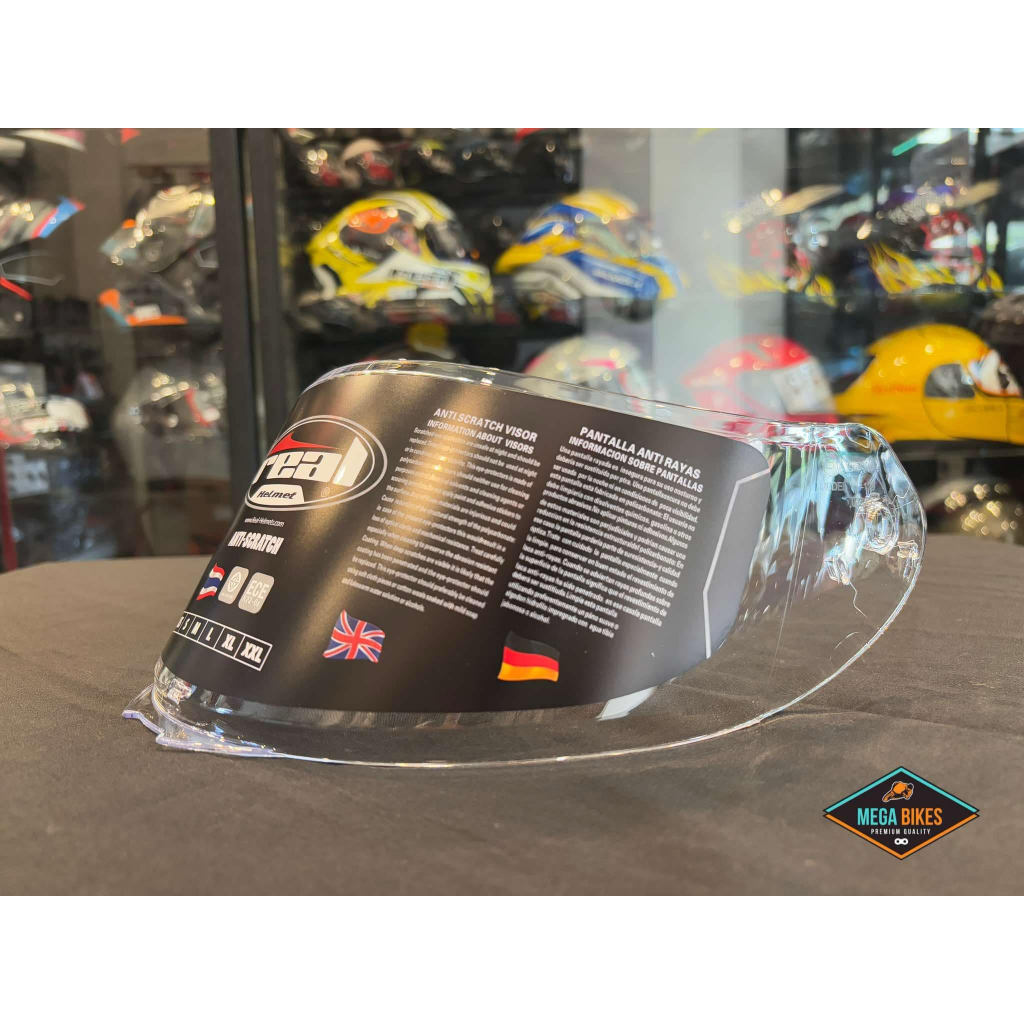 ชิลด์หน้าหมวกกันน็อค Real รุ่น Raptor visor helmet | Shopee Thailand