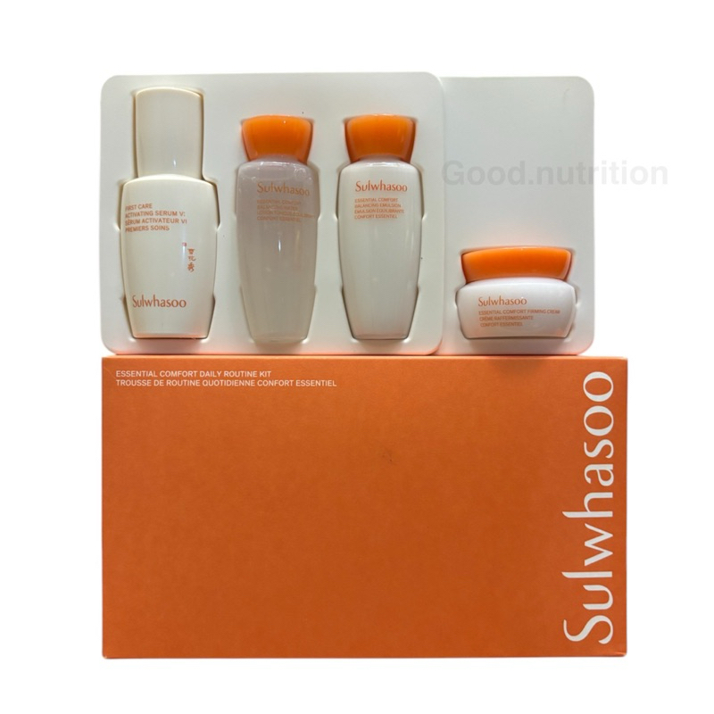 ฉลากไทย Sulwhasoo Essential Comfort Daily Routine 4 Items | Shopee Thailand