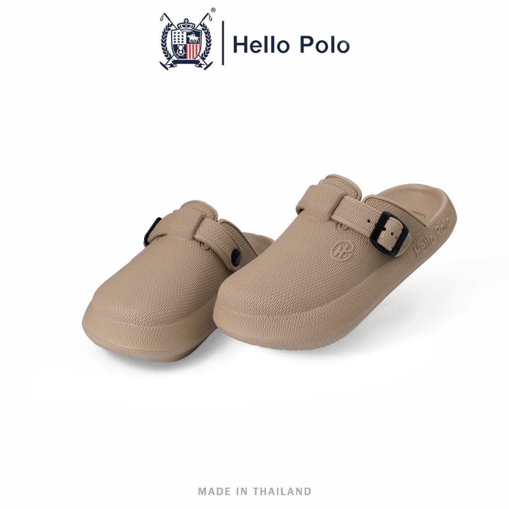 Hello Polo รองเท้าเปิดส้น รองเท้าแฟชั่น กันลื่น ทนต่อการสึกหรอ ส้นหนา 4 ...